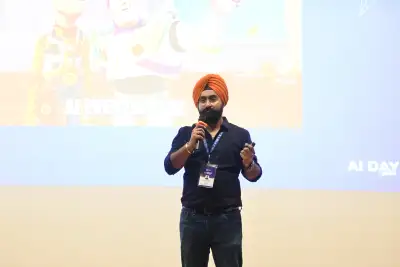 Karandeep on stage